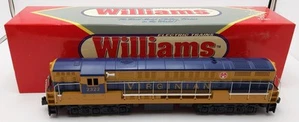 Williams 2322 O Gauge Virginian Blue & Yellow FM Trainmaster w/ Horn LN/Box - Picture 1 of 4