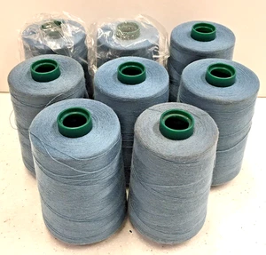 American & Efird Serger Sewing Thread Tex 40 8 Cone Lot @ 6000 yds Wireless Blue - Picture 1 of 3