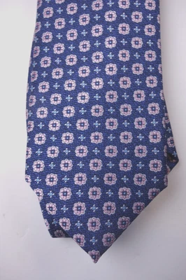 CLUB ROOM Corbata Cuello Geométrica Medallón Limpio Azul Marino Prospect NUEVA Foto 1 de 2