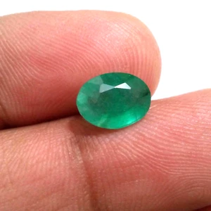Rare Zambian Emerald Oval Shape 2.05 Crt Fabulous Green Faceted Loose Gemstone - Picture 1 of 7