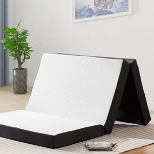 4" Tri-fold Memory Foam Mattress w/ Washable Cover, Foldable&Portable Floor Bed - Picture 1 of 20