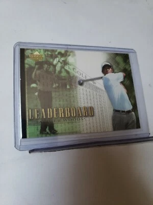 2001 Upper Deck TIGER  WOODS ROOKIE #90 Leaderboard EXNM+ - Image 1 of 2