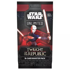 Star Wars: Unlimited Twilight of the Republic Booster 16 Card Box Kids Ages 12+ - Foto 1 di 5