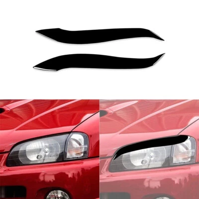 Calcomanía negra para piano faro párpado cejas para Toyota Starlet Glanza EP91 96-99 Foto 1 de 4