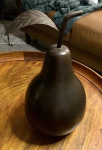 Large Bronze-Look Decorative Pear – 14” High - Picture 1 of 3