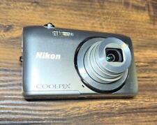 Nikon COOLPIX S3400 Digital Camera Silver Optical 7x Zoom Makeup Effects