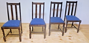 4 Set Antike Jugendstil Stühle in Eiche Esszimmer Antik ca. 1900 Jh. - Bild 1 von 19