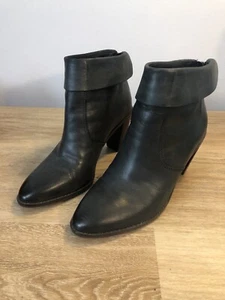 Lucky Brand Leather Nycott Boots 6.5 Heel ZipSuper Clean - Picture 1 of 10