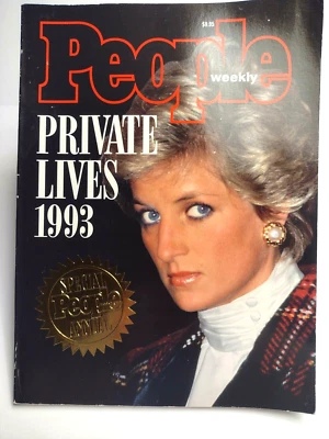 People Magazine Private Lives 1993 Princess Diana Madonna Carson Clinton Whoopi - Image 1 of 4