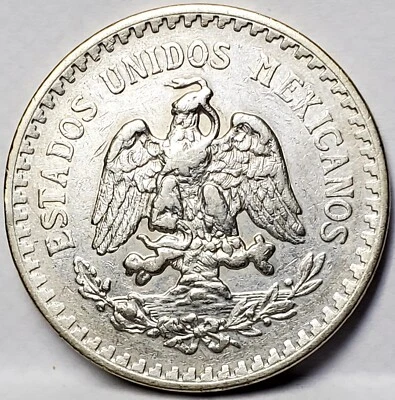 Rare - 1919 M Mexico Un Peso .800 Silver Coin Key Date  # 0610 - Image 1 of 2