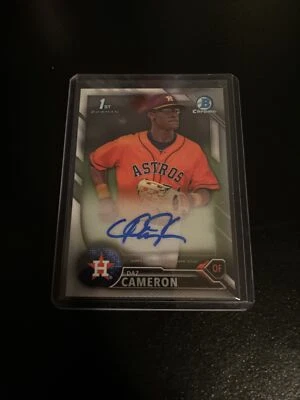 Daz Cameron 2016 Bowman Chrome Auto Autograph - Image 1 of 3