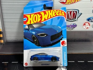 Hot Wheels 2023 Nissan Z Blue Car #46 Long Card HW J Imports 3/10 - Picture 1 of 6