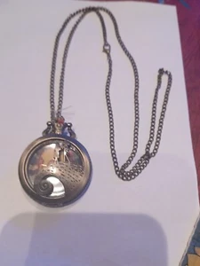 Nightmare Before Christmas Jack & Sally Pocketwatch - Picture 1 of 6