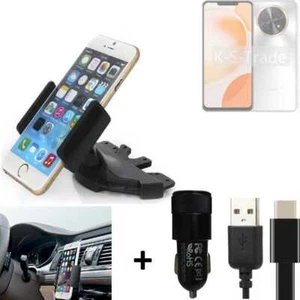 Pour Huawei nova Y91 support slot CD + CHARGEUR titulaire Autoradio Smartphone u - Photo 1/6