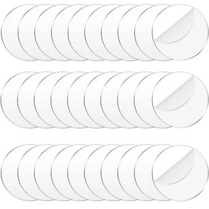 30 Pcs 5 Inch Clear Acrylic Disc Circle Blanks Ornaments for Christmas New Year - Picture 1 of 6