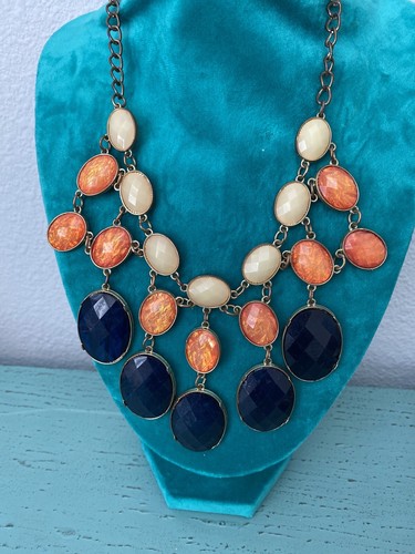 OFF WHITE SPLENDIDO VINTAGE ESTATE FIRMATO C Navy Orange Off Bianco