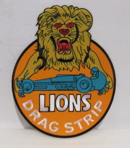 Lions Drag Strip NOS Detailed Embroidered Iron On Patch Car Clubs Jacket patch - Picture 1 of 4