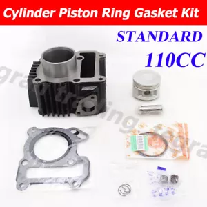 110cc Bore 49mm Cylinder Piston Ring Gasket Kit For YAMAHA T105 T105E T105SE STD - Foto 1 di 8