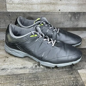 New Balance Mens Spiked Golf Shoes NBG2004 Waterproof Black Green Size 14 D - Picture 1 of 9