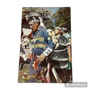 Postal Mille Lacs Indian Trading Post & Museum Onamia Minnesota Vintage A59 - Imagen 1 de 3