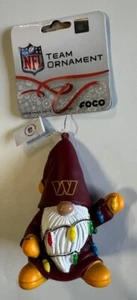 Washington Commanders Christmas Tree Holiday Ornament - Gnome with lights Vinyl - Picture 1 of 1