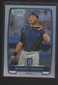 BENNETT PICKAR   2012  BOWMAN CHROME DRAFT PICKS REFRACTOR CARD #BDPP100