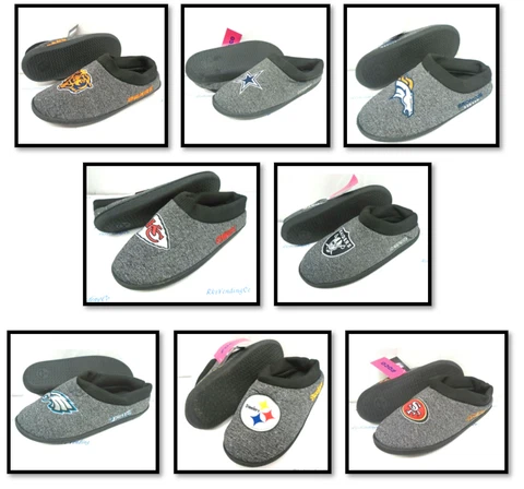 Men's NFL Cup Sole Slide Slippers Cover
