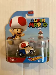 Hot Wheels Super Mario Bros. - Toad Car Vehicle - 6/6 - New in Package - Picture 1 of 2