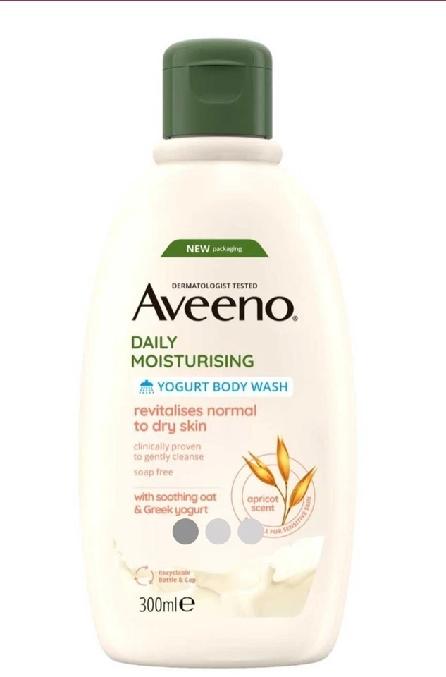 Aveeno Daily Moisturising Yogurt Body Wash Apricot & Honey Scented 300ml - Image 1 of 1