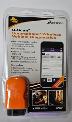 Interfaz de teléfono inteligente inalámbrico Actron CP9600 U-Scan OBD II & CAN escaneo Foto 1 de 4