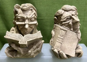 Vintage Agatha Christie & Immanuel Kant Controversial Bookends Bookweights 1994 - Picture 1 of 8