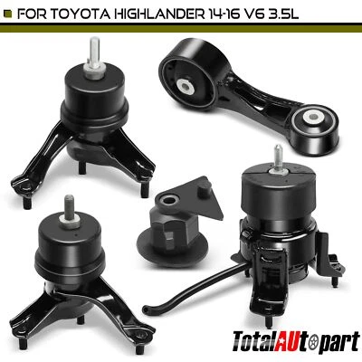 5Pcs New Engine Motor & Torque Strut & Auto. Trans. Mount for Toyota Highlander - Image 1 of 4