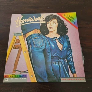 HOMEWORK Laserdisc LD VERY RARE JOAN COLLINS WINGS HAUSER - Foto 1 di 4