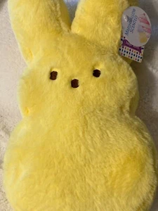 NEW 2025 PEEPS 16" Bright Yellow Stuffed Plush Bunny Toy w/MARSHMALLOW SCENT~NWT - Picture 1 of 8