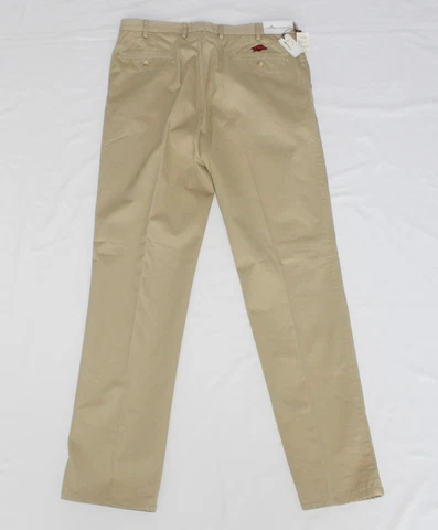 $125 New PETER MILLAR Arkansas Razorbacks Cotton Chino Pants Men 36x36 Khaki NWT Cover