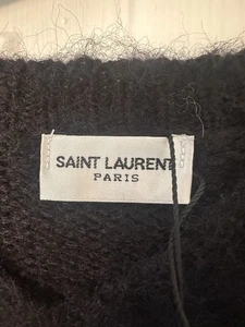Ysl Logo mohair-blend jumper - Picture 1 of 3
