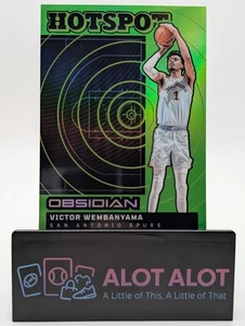 2024-25 Panini Obsidian Victor Wembanyama 12/25 Hotspot Espuelas Verdes - Imagen 1 de 6