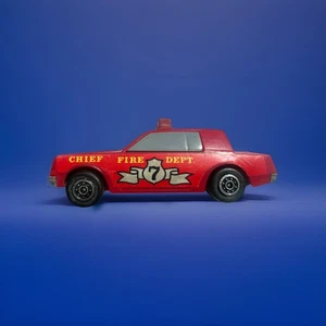 Tonka Vintage Fire Dept Chief Car #7, Red - 4.5" - Picture 1 of 3