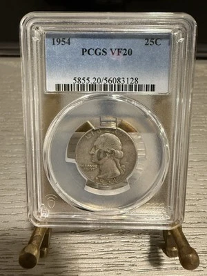 1954 Washington Quarter-PCGS VF20 - Image 1 of 2