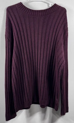 Urban Outfitters Maroon Knit Sweater Men’s XL Career Preppy Pullover - Image 1 of 4