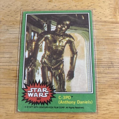 1977 Topps Star Wars #207 C-3PO - Non Error Card - Image 1 of 4