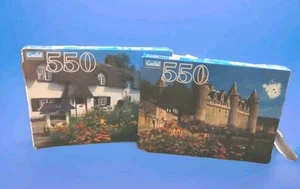 Josselin Chateau, Brittany France & Cottage Dorset England 550 PC Each New - Picture 1 of 3