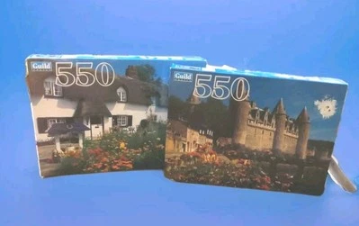 Josselin Chateau, Brittany France & Cottage Dorset England 550 PC Each New - Image 1 of 3