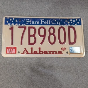 Alabama Stars 2007 cayeron en matrícula 17B980D recuerdo coleccionable - Imagen 1 de 1