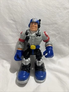 Figura de acción de bombero Rescue Heros Fisher Price 2001 camisa gris - Imagen 1 de 11