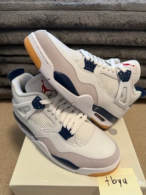 Nuevo DS Nike Air Jordan 4 Retro SP SB Azul Marino DR5415 100 Hombres Talla 9.5 Foto 1 de 4