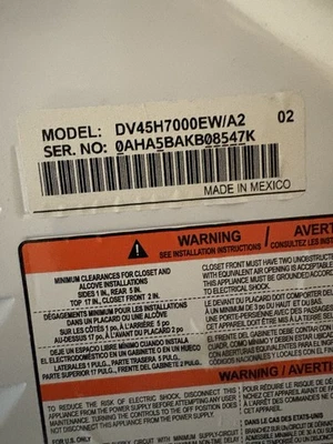 Samsung Washer And Dryer - Image 1 of 4