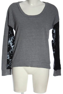 SPLENDID Jersey de cuello redondo Mujeres Jersey Talla EU 36 gris claro-negro - Imagen 1 de 4