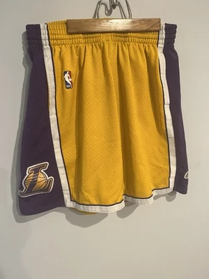Mitchell Ness Lakers Swingman Shorts Men XL NBA Basketball Excellent Yellow - Image 1 of 4