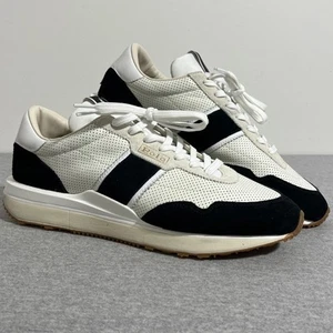 NWOB Polo Ralph Lauren Men's Train 89 Sneakers Shoes 13 Off White w/Black Suede - Picture 1 of 19